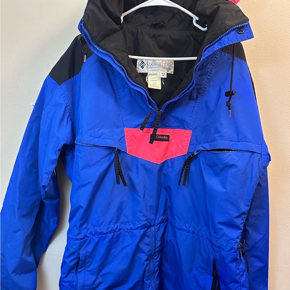 Vintage Columbia 90s Neon Vintage Anorak Ski Jacket